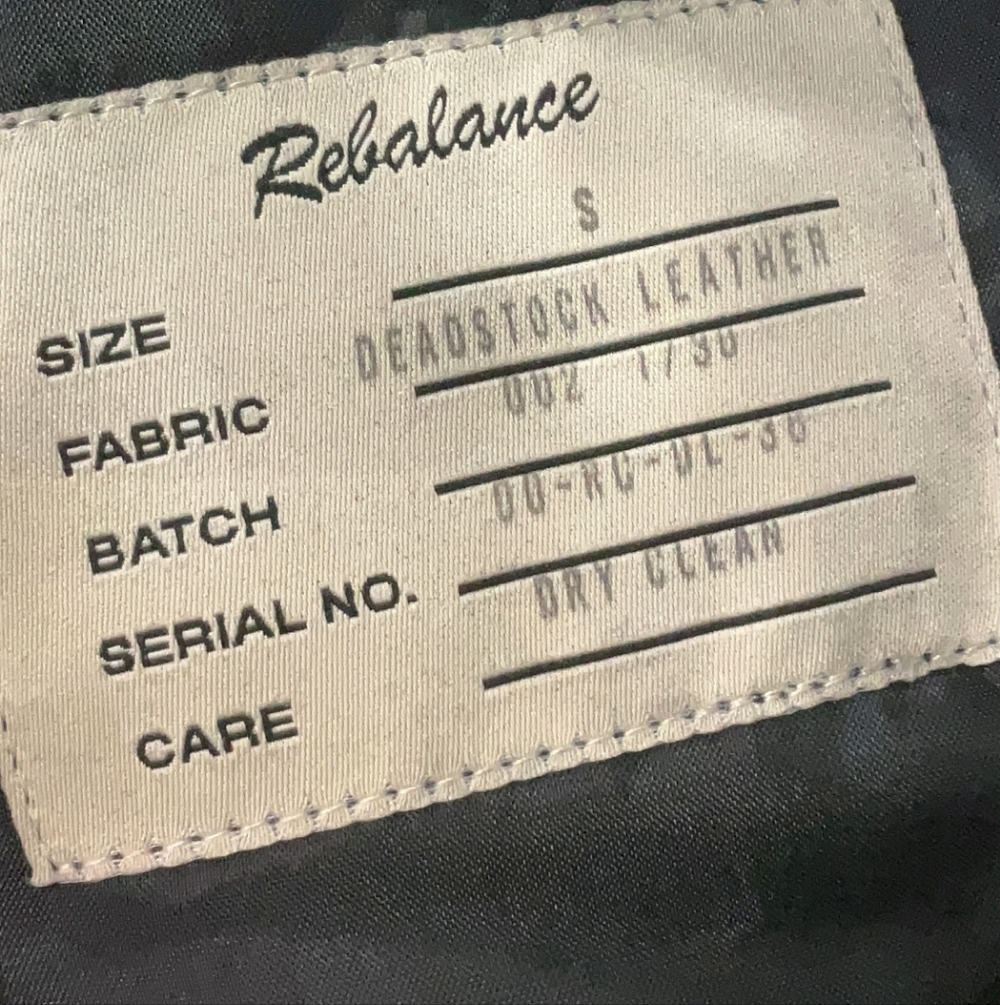 Rebalance Leather Jacket‎ Small - Picture 6 of 8